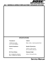 Bose 301 - Service Manual 